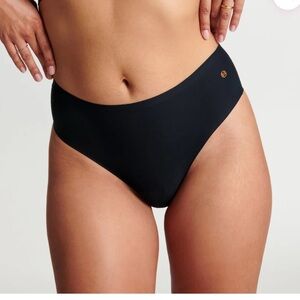 EVELYN & BOBBIE HIGH WAISTED Hipster Panty THONG Black 16-24
